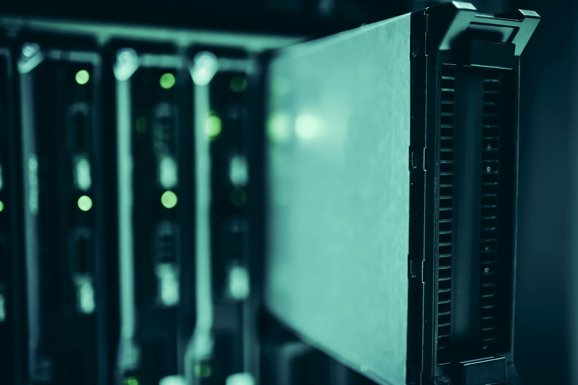 Server racks in a data center